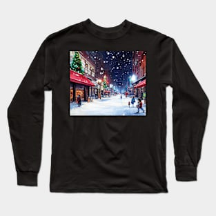 Christmas in New York - Scene 10 Long Sleeve T-Shirt